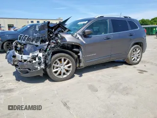 2018 Jeep Cherokee Limited с VIN 1C4PJLDX4JD556701, выставлен на аукционе Copart как лот 58723505 с пробегом Не указан миль и Списание • Salvage title. История ставок и продаж доступна на DreamBid. Изображение 1.