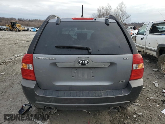 2005 Kia Sportage LX with VIN KNDJE723X57064082, listed as a Copart auction lot 86177214 with Not Provided miles and Salvage Title. Bid and sale history available at carsss.com. Image 6.