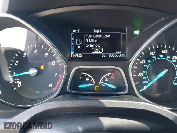 2016 Ford Escape SE with VIN 1FMCU9GX8GUC48620, listed as a IAAI auction lot 41970304 with 65,653 mi miles. Bid and sale history available at carsss.com. Image 7.