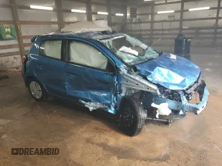2024 Mitsubishi Mirage ES with VIN ML32AUHJXRH038010, listed as a Copart auction lot 60400125 with 5,264 mi miles and Non repairable. Bid and sale history available at DreamBid. Image 4.
