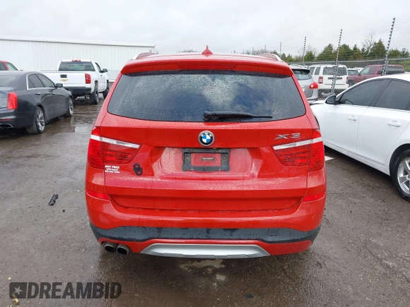 2015 BMW X3 xDrive28i with VIN 5UXWX9C53F0D53537, listed as a IAAI auction lot 41958100 with 165,866 mi miles. Bid and sale history available at carsss.com. Image 17.
