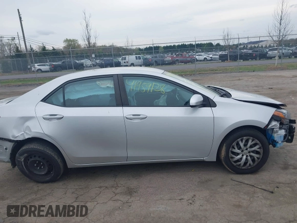 2019 Toyota Corolla L with VIN 2T1BURHE2KC153893, listed as a IAAI auction lot 41959128 with 78,741 mi miles. Bid and sale history available at carsss.com. Image 13.