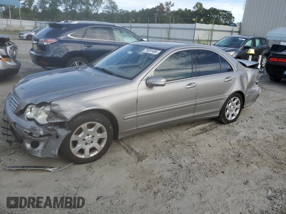 2006 Mercedes-Benz C 280 Luxury with VIN WDBRF54H16A882008, listed as a Copart auction lot 70201484 with 100,294 mi miles and Salvage Title. Bid and sale history available at DreamBid. Image 1.
