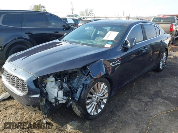 2015 Kia K900 Luxury with VIN KNALW4D42F6021502, listed as a IAAI auction lot 40900852 with 118,993 mi miles. Bid and sale history available at carsss.com. Image 2.