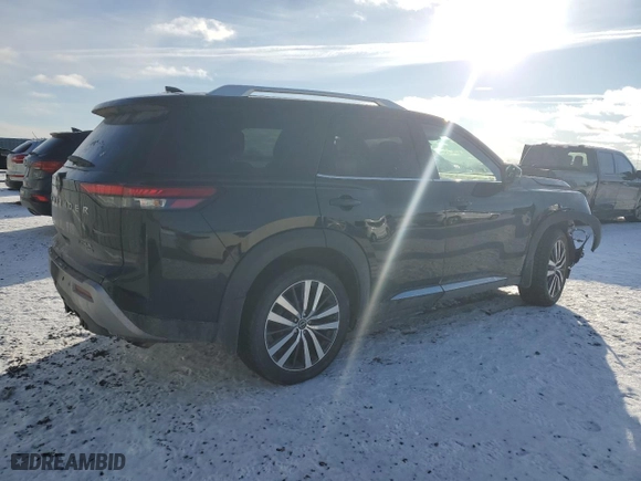 2022 Nissan Pathfinder Platinum with VIN 5N1DR3DF6NC224561, listed as a Copart auction lot 87052854 with 75,233 mi miles and Salvage Title. Bid and sale history available at carsss.com. Image 3.