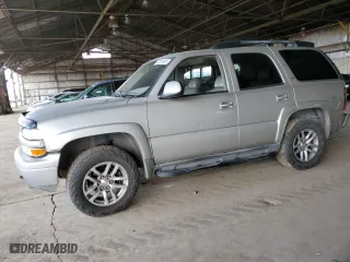 2005 Chevrolet Tahoe Z71 with VIN 1GNEC13T55R275396, listed as a Copart auction lot 47051465 with 249,468 mi miles and Salvage Title. Bid and sale history available at carsss.com. Image 1.