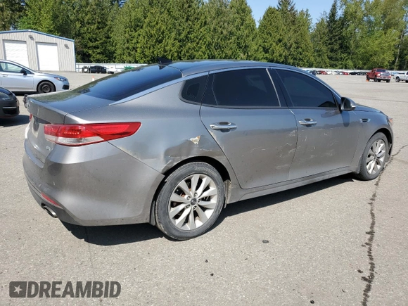 2016 Kia Optima EX with VIN 5XXGU4L30GG104013, listed as a Copart auction lot 54220105 with 120,073 mi miles and Salvage Title. Bid and sale history available at carsss.com. Image 3.