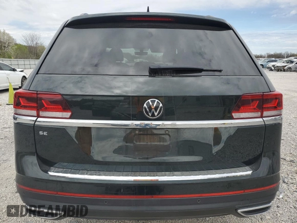 2022 Volkswagen Atlas SE with VIN 1V2JP2CA6NC510468, listed as a Copart auction lot 50455315 with 42,009 mi miles and Salvage title. Bid and sale history available at DreamBid. Image 6.