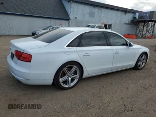 2013 Audi A8 3.0L with VIN WAURGAFD6DN004840, listed as a Copart auction lot 53507355 with 92,207 mi miles and Clean title. Bid and sale history available at DreamBid. Image 3.
