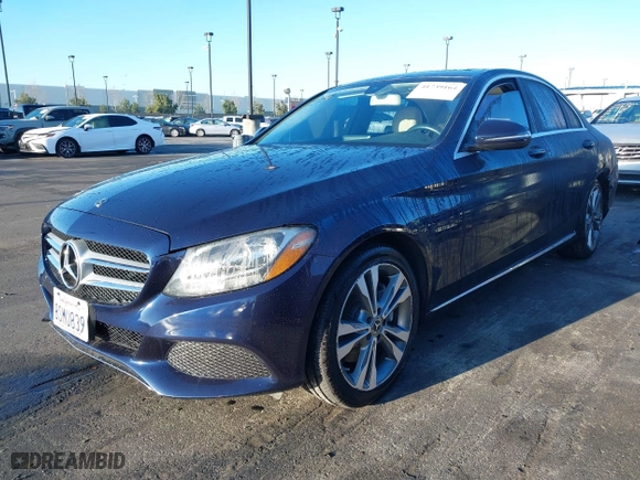 2017 Mercedes-Benz C-Class C 300 with VIN 55SWF4JB3HU234144, listed as a IAAI auction lot 41739164 with 82,924 mi miles. Bid and sale history available at carsss.com. Image 20.