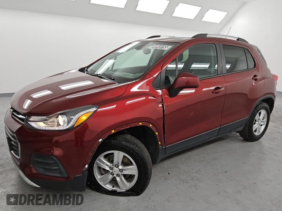 2022 Chevrolet Trax LT with VIN KL7CJPSM1NB539805, listed as a Copart auction lot 49949765 with 81,005 mi miles and Clean Title. Bid and sale history available at carsss.com. Image 1.
