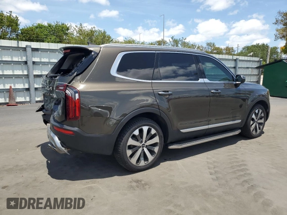 2022 Kia Telluride S with VIN 5XYP6DHC7NG241722, listed as a Copart auction lot 55633715 with 74,520 mi miles and Non Repairable. Bid and sale history available at DreamBid. Image 3.