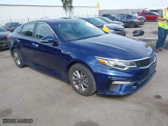 2019 Kia Optima S with VIN 5XXGT4L38KG375025, listed as a IAAI auction lot 41725155 with 65,053 mi miles. Bid and sale history available at carsss.com. Image 1.