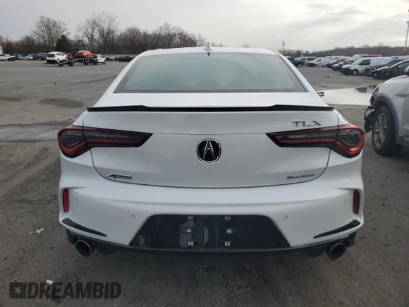 2024 Acura TLX w/A-Spec Package with VIN 19UUB6F50RA001644, listed as a Copart auction lot 81361424 with 0 mi miles and Salvage Title. Bid and sale history available at carsss.com. Image 6.
