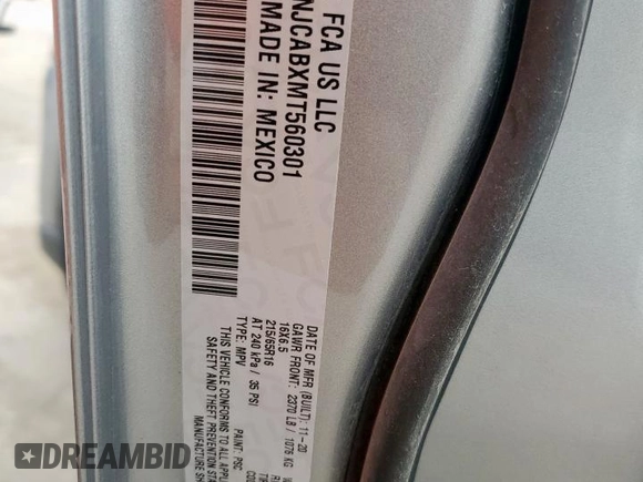 2021 Jeep Compass Sport с VIN 3C4NJCABXMT560301, выставлен на аукционе Copart как лот 59361585 с пробегом 14 872 миль миль и Списание • Salvage title. История ставок и продаж доступна на DreamBid. Изображение 14.