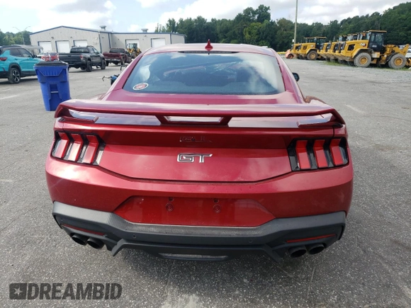2024 Ford Mustang GT with VIN 1FA6P8CF6R5403961, listed as a Copart auction lot 64547695 with Not provided miles and Salvage title. Bid and sale history available at DreamBid. Image 6.