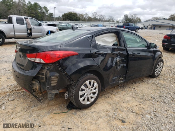 2013 Hyundai Elantra GLS with VIN 5NPDH4AE1DH223166, listed as a Copart auction lot 48750075 with 0 mi miles and Salvage Title. Bid and sale history available at carsss.com. Image 3.