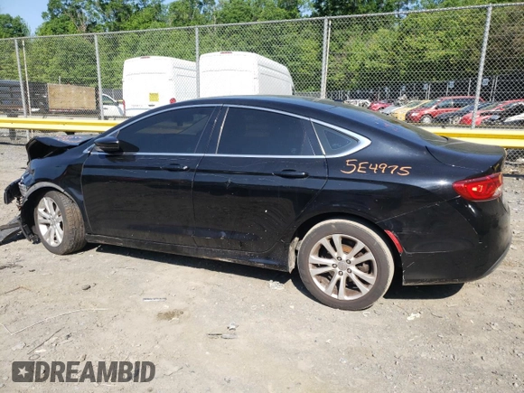 2015 Chrysler 200 Limited with VIN 1C3CCCAB3FN504967, listed as a Copart auction lot 56356125 with 153,067 mi miles and Salvage title. Bid and sale history available at DreamBid. Image 2.