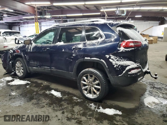 2014 Jeep Cherokee Limited with VIN 1C4PJMDB7EW202563, listed as a Copart auction lot 44465125 with 185,245 mi miles and Non repairable. Bid and sale history available at DreamBid. Image 2.