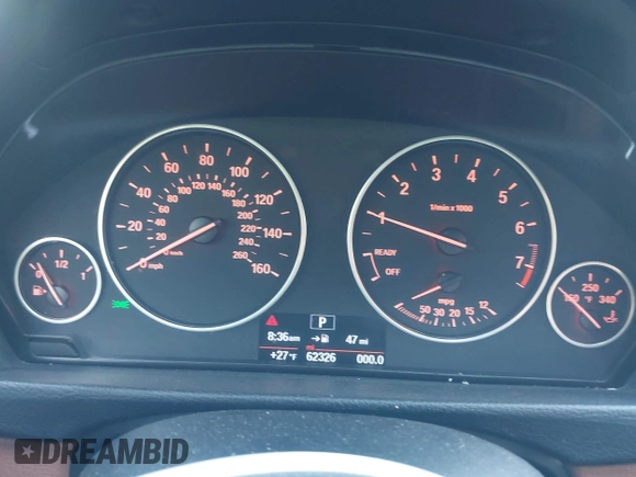 2016 BMW 3 Series 328i xDrive with VIN WBA8Z5C57GG500619, listed as a IAAI auction lot 41287768 with 62,326 mi miles and . Bid and sale history available at carsss.com. Image 7.