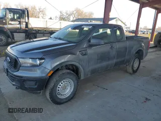 2021 Ford Ranger XL with VIN 1FTER1FH6MLD18854, listed as a Copart auction lot 43165455 with 125,089 mi miles and Salvage Title. Bid and sale history available at carsss.com. Image 1.