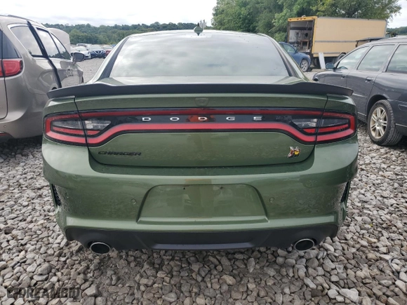 2020 Dodge Charger Scat Pack Widebody with VIN 2C3CDXGJ8LH209502, listed as a Copart auction lot 67192354 with 22,442 mi miles and Non Repairable. Bid and sale history available at carsss.com. Image 6.