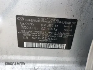 2016 Hyundai Elantra SE z VIN 5NPDH4AE2GH681321, wystawiony jako Copart lot #41835165 z przebiegiem 90 930 mil mil oraz Szkoda całkowita • Salvage title. Historia ofert i sprzedaży dostępna na DreamBid. Obrazek 12.