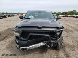 2019 Ram 1500 Rebel with VIN 1C6SRFET7KN841962, listed as a Copart auction lot 46707513 with 55,643 mi miles and Salvage Title. Bid and sale history available at carsss.com. Image 5.