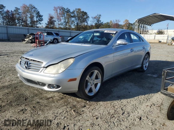 2007 Mercedes-Benz CLS-Class 5.5L with VIN WDDDJ72X97A081639, listed as a Copart auction lot 78200344 with 177,266 mi miles and Salvage Title. Bid and sale history available at carsss.com. Image 1.