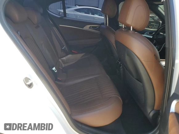 2020 Genesis G70 2.0T with VIN KMTG34LA5LU064227, listed as a Copart auction lot 59328375 with 77,287 mi miles and Salvage title. Bid and sale history available at DreamBid. Image 10.