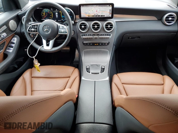 2021 Mercedes-Benz GLC 300 with VIN W1N0J8EB6MF919745, listed as a Copart auction lot 56663705 with 23,834 mi miles and Salvage title. Bid and sale history available at DreamBid. Image 8.
