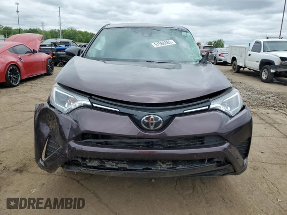 2018 Toyota RAV4 LE with VIN 2T3BFREV0JW773614, listed as a Copart auction lot 57568865 with 76,429 mi miles and Clean title. Bid and sale history available at DreamBid. Image 5.