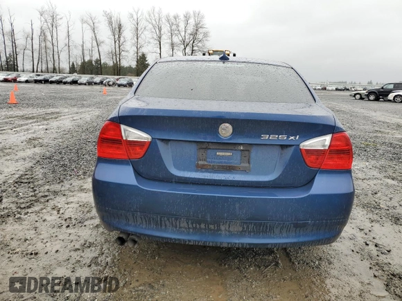 2006 BMW 3 Series 325xi with VIN WBAVD13526KV08214, listed as a Copart auction lot 50054715 with 162,946 mi miles and Salvage Title. Bid and sale history available at carsss.com. Image 6.