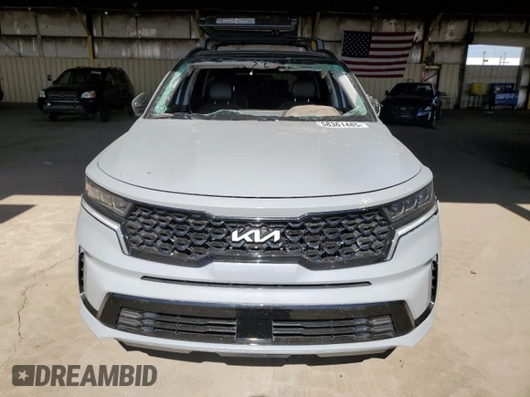 2022 Kia Sorento SX with VIN 5XYRK4LF5NG114859, listed as a Copart auction lot 58361485 with 51,825 mi miles and Salvage title. Bid and sale history available at DreamBid. Image 5.