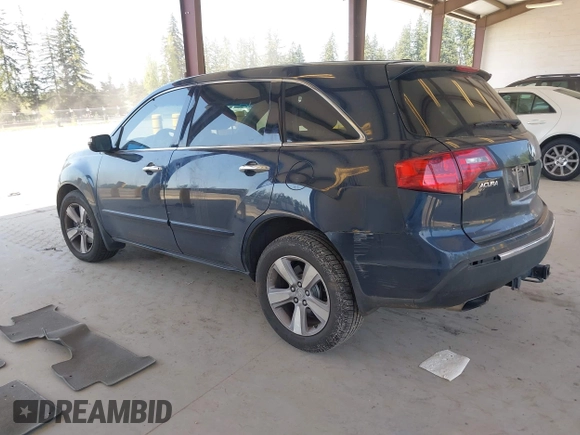 2011 Acura MDX with VIN 2HNYD2H22BH532772, listed as a IAAI auction lot 42109637 with 89,712 mi miles. Bid and sale history available at carsss.com. Image 3.