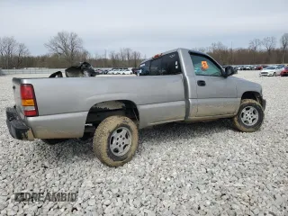 2002 Chevrolet Silverado 1500 LS with VIN 1GCEK14V72Z131503, listed as a Copart auction lot 52326775 with 0 mi miles and Salvage Title. Bid and sale history available at carsss.com. Image 3.