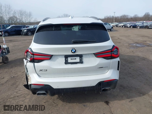 2022 BMW X3 xDrive30i with VIN 5UX53DP0XN9K46338, listed as a IAAI auction lot 41590856 with 12,163 mi miles and . Bid and sale history available at DreamBid. Image 16.