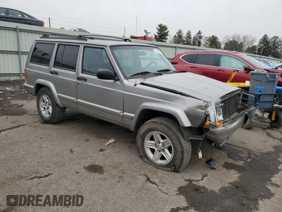 2000 Jeep Cherokee Limited with VIN 1J4FF68SXYL260251, listed as a Copart auction lot 44797665 with 142,390 mi miles and Salvage Title. Bid and sale history available at carsss.com. Image 4.