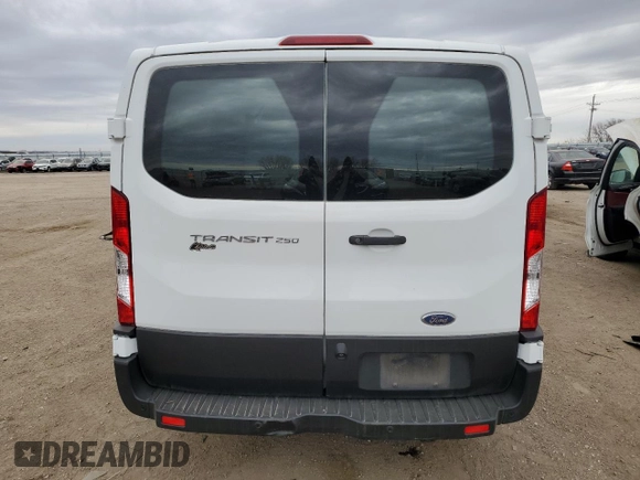 2019 Ford Transit with VIN 1FTYR1YM3KKA34592, listed as a Copart auction lot 48995965 with 12,557 mi miles and Salvage title. Bid and sale history available at DreamBid. Image 6.