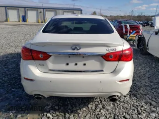 2016 Infiniti Q50 3.0t Red Sport 400 with VIN JN1FV7AR7GM451515, listed as a Copart auction lot 49716605 with 50,656 mi miles and Salvage Title. Bid and sale history available at carsss.com. Image 6.