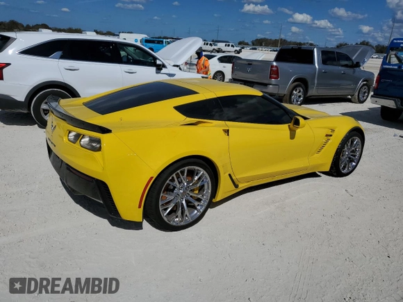 2016 Chevrolet Corvette Z06 3LZ with VIN 1G1YT2D61G5606286, listed as a Copart auction lot 77848104 with 0 mi miles and Non Repairable. Bid and sale history available at carsss.com. Image 3.