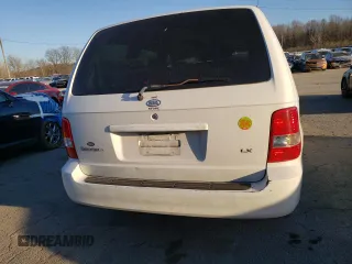 2005 Kia Sedona LX with VIN KNDUP132456702004, listed as a Copart auction lot 46514105 with 157,214 mi miles and Salvage Title. Bid and sale history available at carsss.com. Image 6.