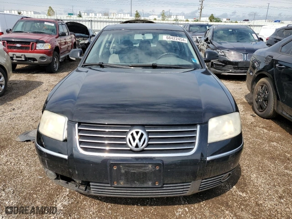 2005 Volkswagen Passat Sedan GLS with VIN WVWAD63B65E001866, listed as a Copart auction lot 68422454 with 68,509 mi miles and Non Repairable. Bid and sale history available at carsss.com. Image 5.
