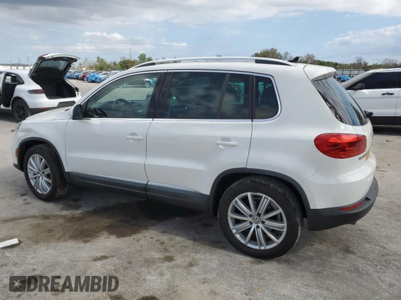 2012 Volkswagen Tiguan S with VIN WVGBV7AXXCW594060, listed as a Copart auction lot 45521095 with 146,035 mi miles and Salvage Title. Bid and sale history available at DreamBid. Image 2.
