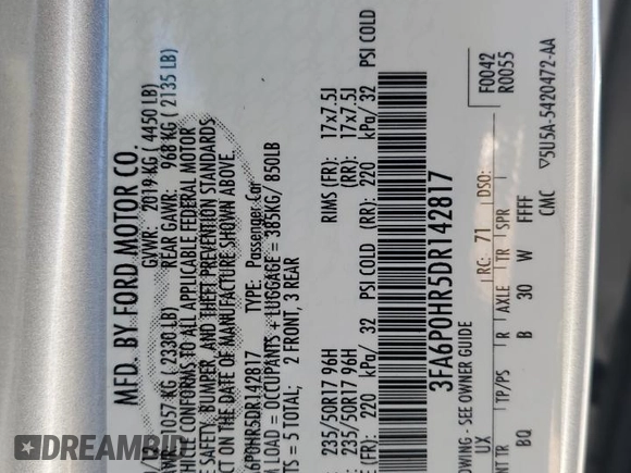2013 Ford Fusion SE with VIN 3FA6P0HR5DR142817, listed as a Copart auction lot 47320765 with 147,166 mi miles and Salvage Title. Bid and sale history available at carsss.com. Image 12.