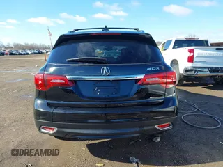 2015 Acura MDX Tech Pkg with VIN 5FRYD4H48FB026490, listed as a IAAI auction lot 41791560 with 190,000 mi miles. Bid and sale history available at carsss.com. Image 16.