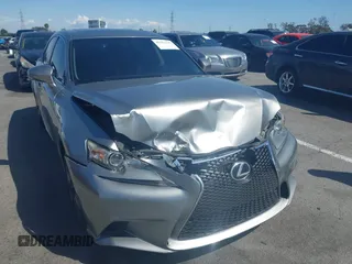 2014 Lexus IS 250 with VIN JTHBF1D24E5031723, listed as a IAAI auction lot 41957146 with 126,125 mi miles. Bid and sale history available at carsss.com. Image 1.