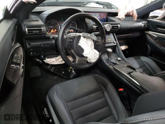 2022 Lexus RC 350 with VIN JTHDZ5BC0N5025338, listed as a Copart auction lot 51649594 with 22,881 mi miles and Salvage title. Bid and sale history available at DreamBid. Image 8.