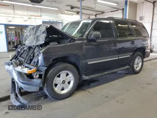 2005 Chevrolet Tahoe LS with VIN 1GNEK13T45J258087, listed as a Copart auction lot 47221585 with 230,885 mi miles and Salvage Title. Bid and sale history available at carsss.com. Image 1.