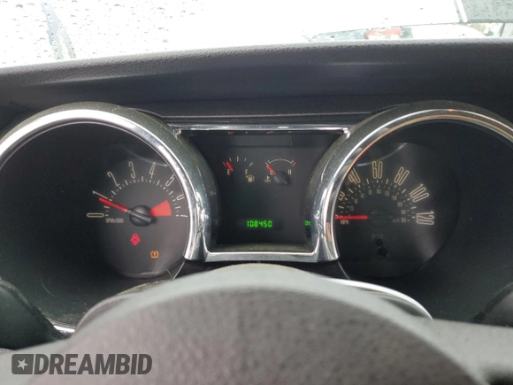 2009 Ford Mustang with VIN 1ZVHT80N195135604, listed as a Copart auction lot 42950405 with 108,450 mi miles and Salvage Title. Bid and sale history available at carsss.com. Image 9.